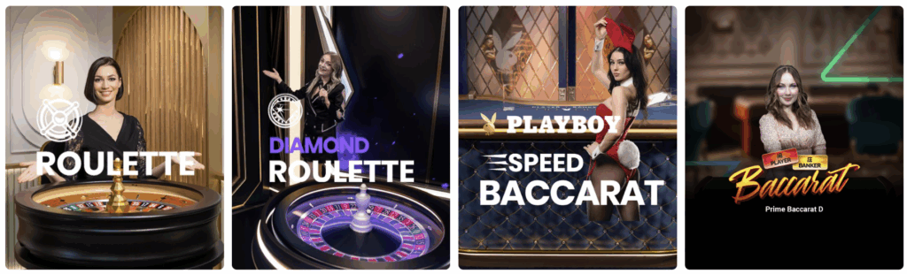 Aperçu des jeux en direct de Lucky31 Casino